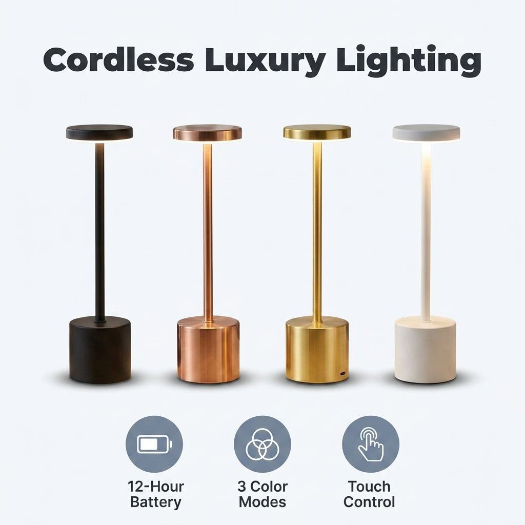 Rechargeable Touch Lamp — Warm Ambient Light Without Harsh Room Lighting
