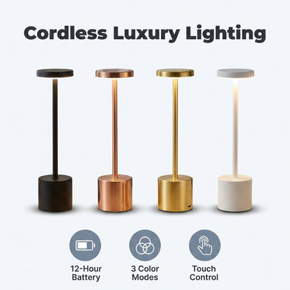 Rechargeable Touch Lamp — Warm Ambient Light Without Harsh Room Lighting