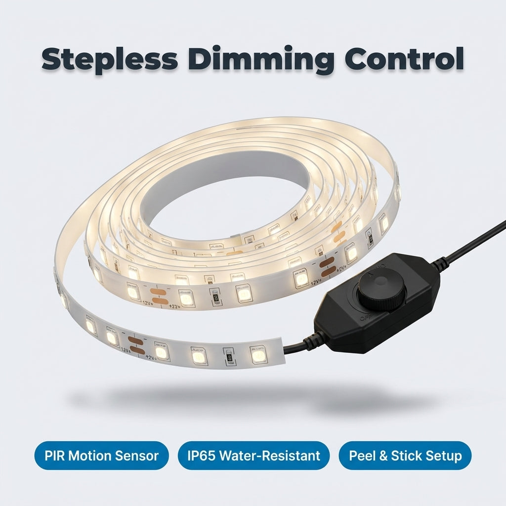 Motion Sensor LED Strip — Hands-Free Light Without Wiring Or Switches