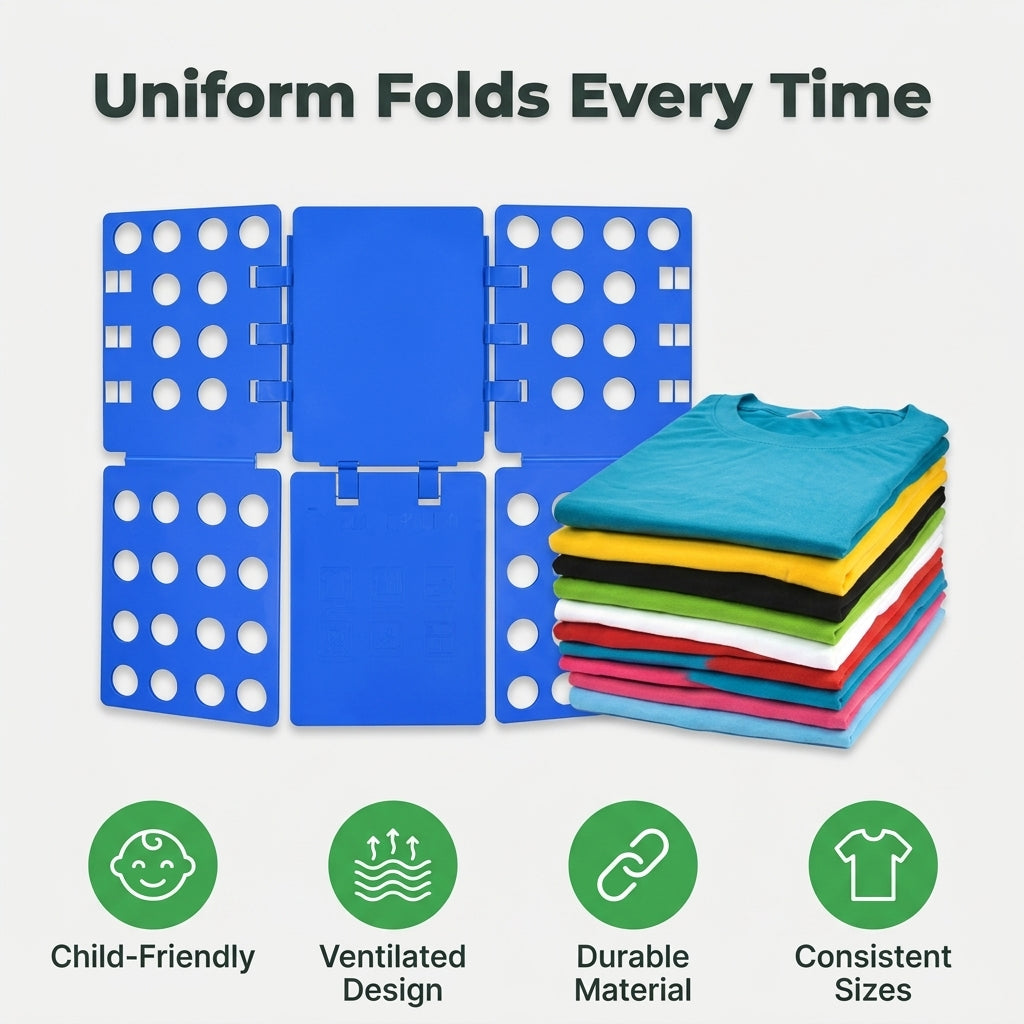 Clothes Fast-Folding Board — Neat Laundry Folds Without Wasting Time