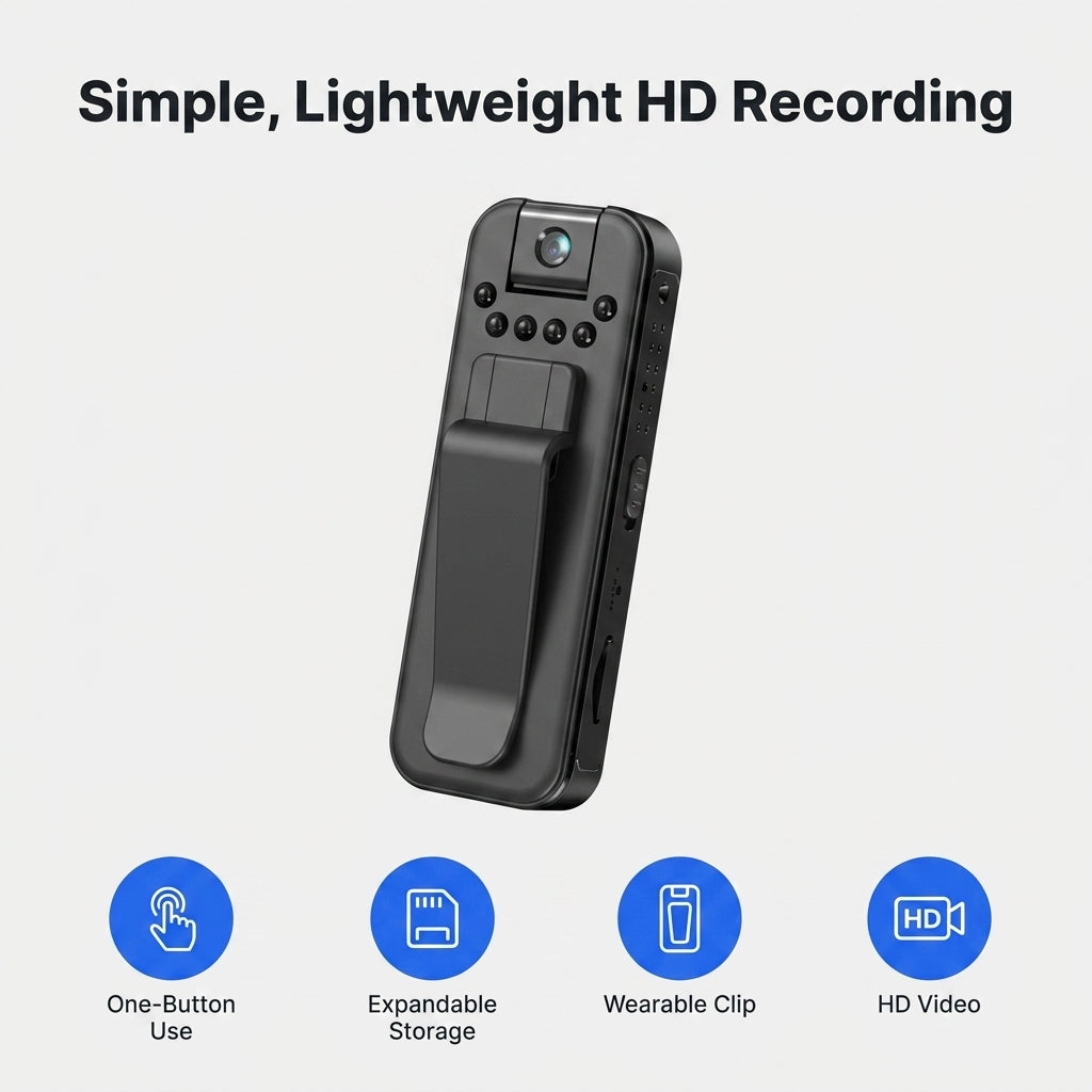 Portable HD Action Camera — Capture Everyday Moments Without Bulky Camera Gear