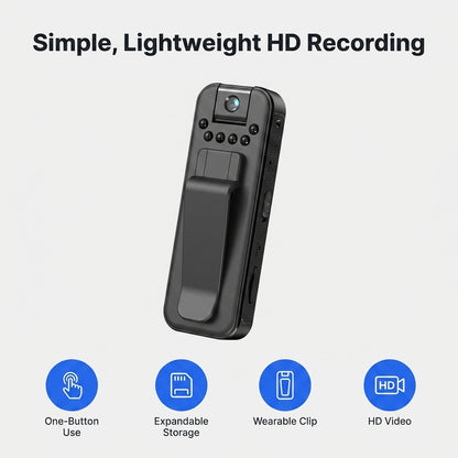 Portable HD Action Camera — Capture Everyday Moments Without Bulky Camera Gear