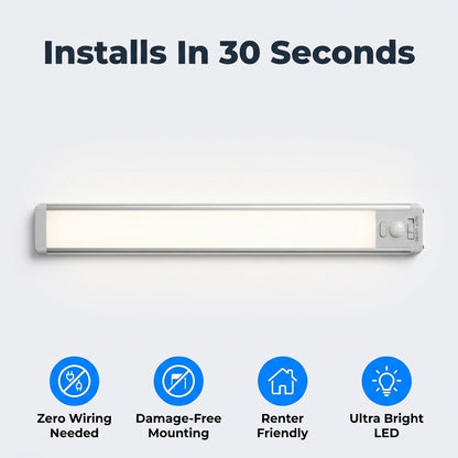 LED Motion Sensor Light — Automatic Light Without Wiring Or Switches
