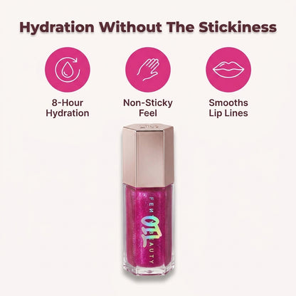 Lip Oil Gloss — Glass-Like Shine Without Sticky Heavy Gloss