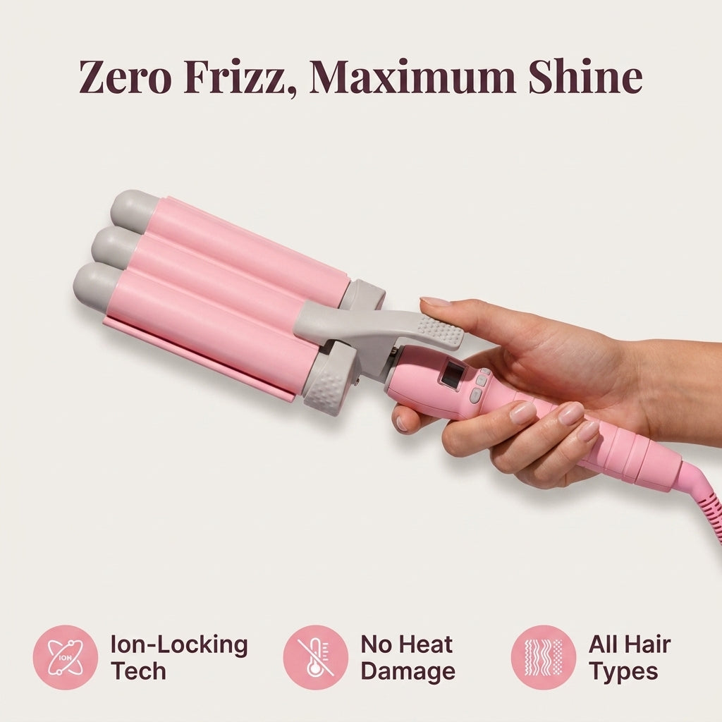 32mm Hair Waver — Natural Beach Waves Without Salon Styling