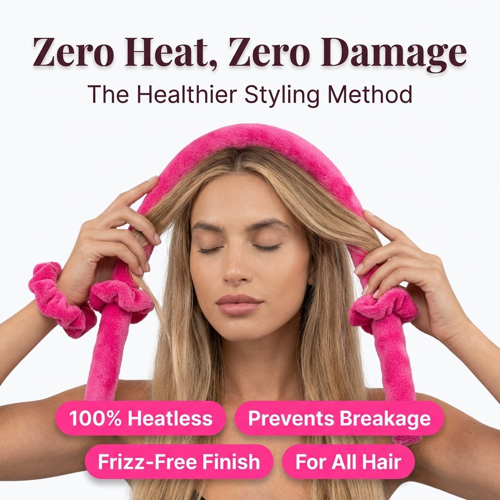 Heatless Curling Band — Wake Up To Soft Curls Without Heat Damage