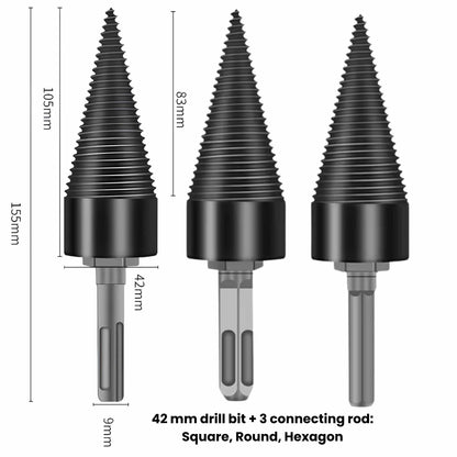 Log Splitter Drill Bit - Split Firewood Faster