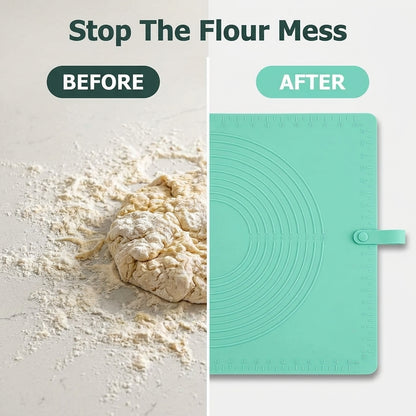 Extra Large Silicone Kitchen Mat — Cleaner Food Prep Without Messy Countertops