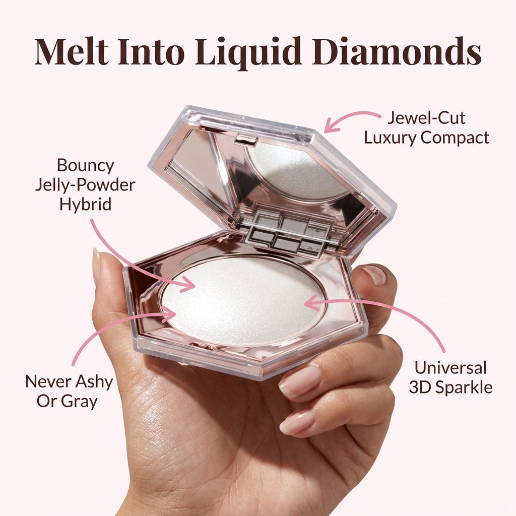 Diamond Veil Highlighter — Diamond Glow Without Chunky Glitter