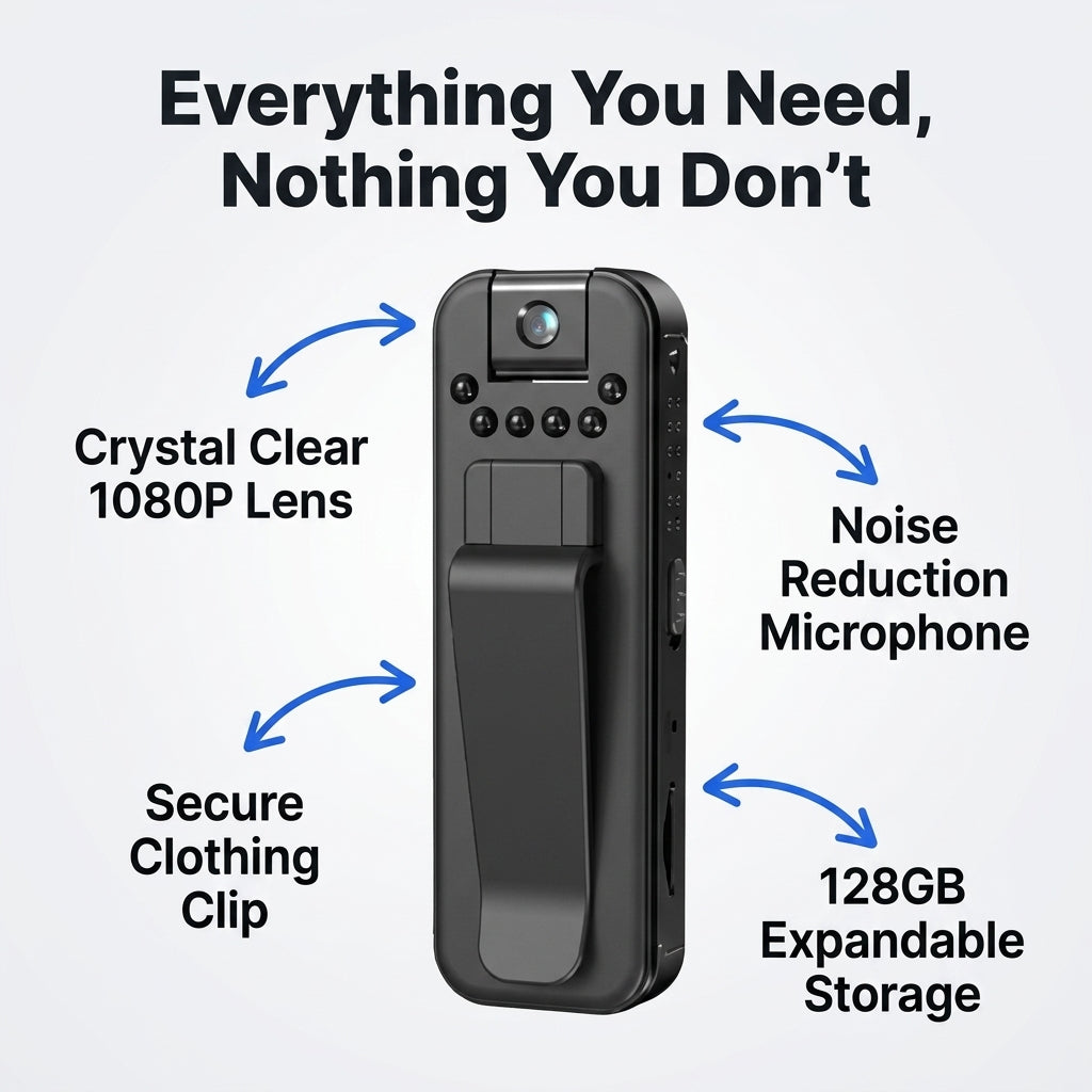 Portable HD Action Camera — Capture Everyday Moments Without Bulky Camera Gear