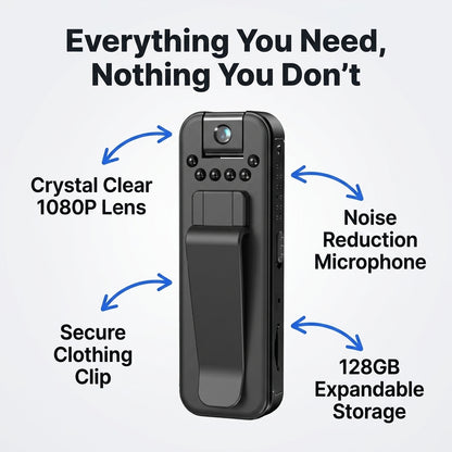 Portable HD Action Camera — Capture Everyday Moments Without Bulky Camera Gear
