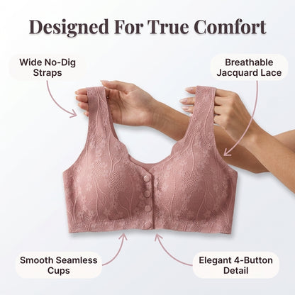 Lace Wireless Bra — Soft Lift & Support Without Painful Wires