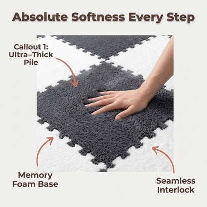 Ultra-Soft Plush Rug Tiles — Cozy Comfort Without Replacing Your Whole Floor