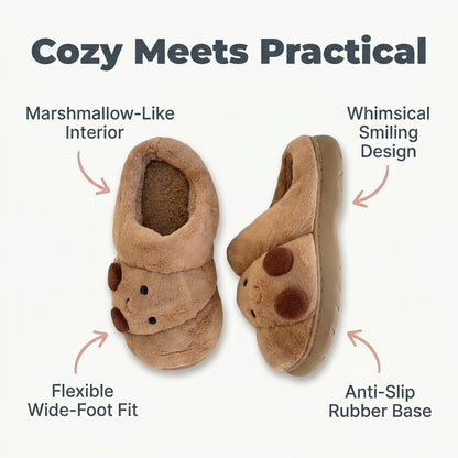 Croissant Plush Slippers — Cozy Warmth Without Boring House Shoes