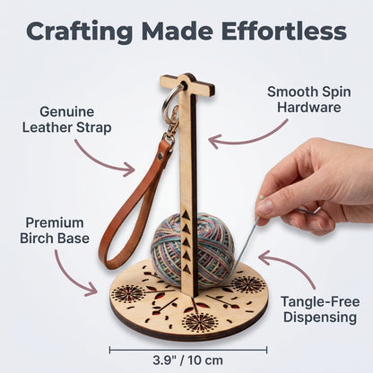 Portable Wrist Yarn Holder — Knit Anywhere Without Tangled Yarn