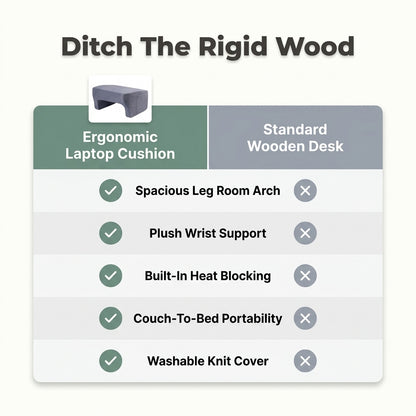 Memory Foam Lap Desk — Comfortable Work, Reading & Relaxing Without A Hard Desk