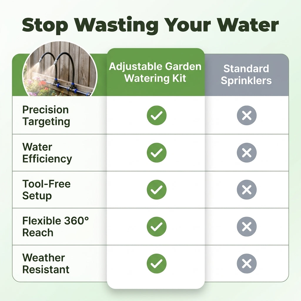 Drip Irrigation Kit — Water Plants Evenly Without Daily Manual Watering