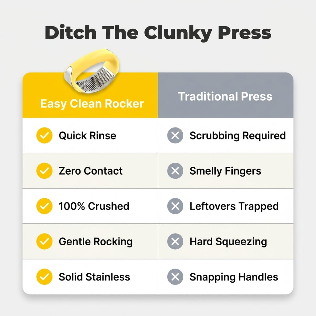 Garlic Press Rocker - Crush Easily