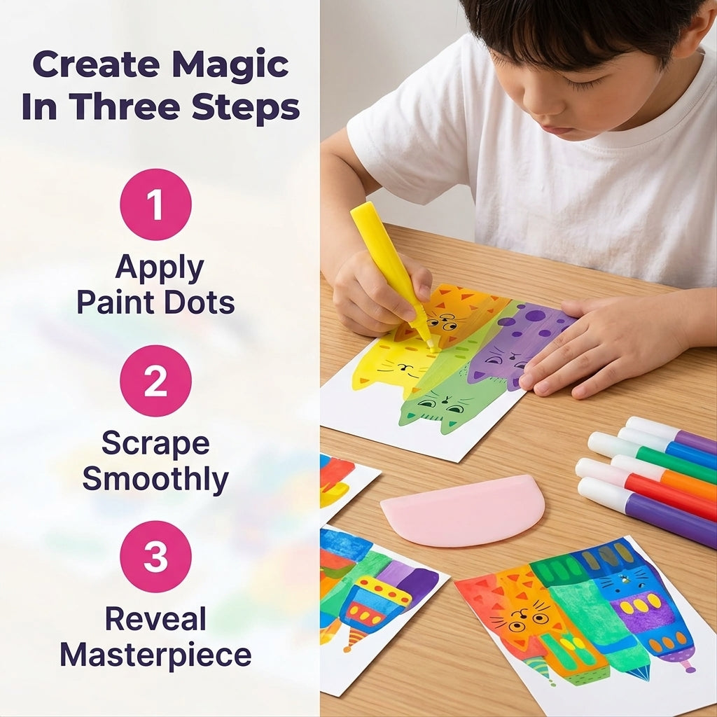 Kids Squeegee Art Set — Screen-Free Creativity Without Messy Frustration