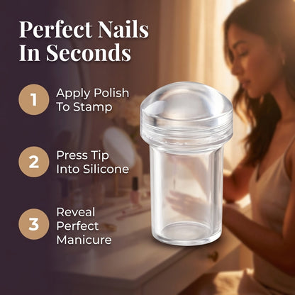 Silicone Nail Stamp — Salon-Style Nail Art Without Shaky Hands