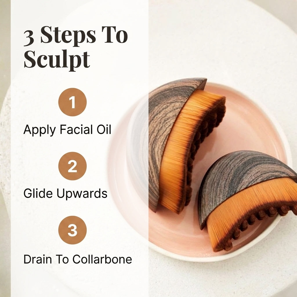 Face & Neck Contour Brush — Reduce The Look Of Morning Puffiness