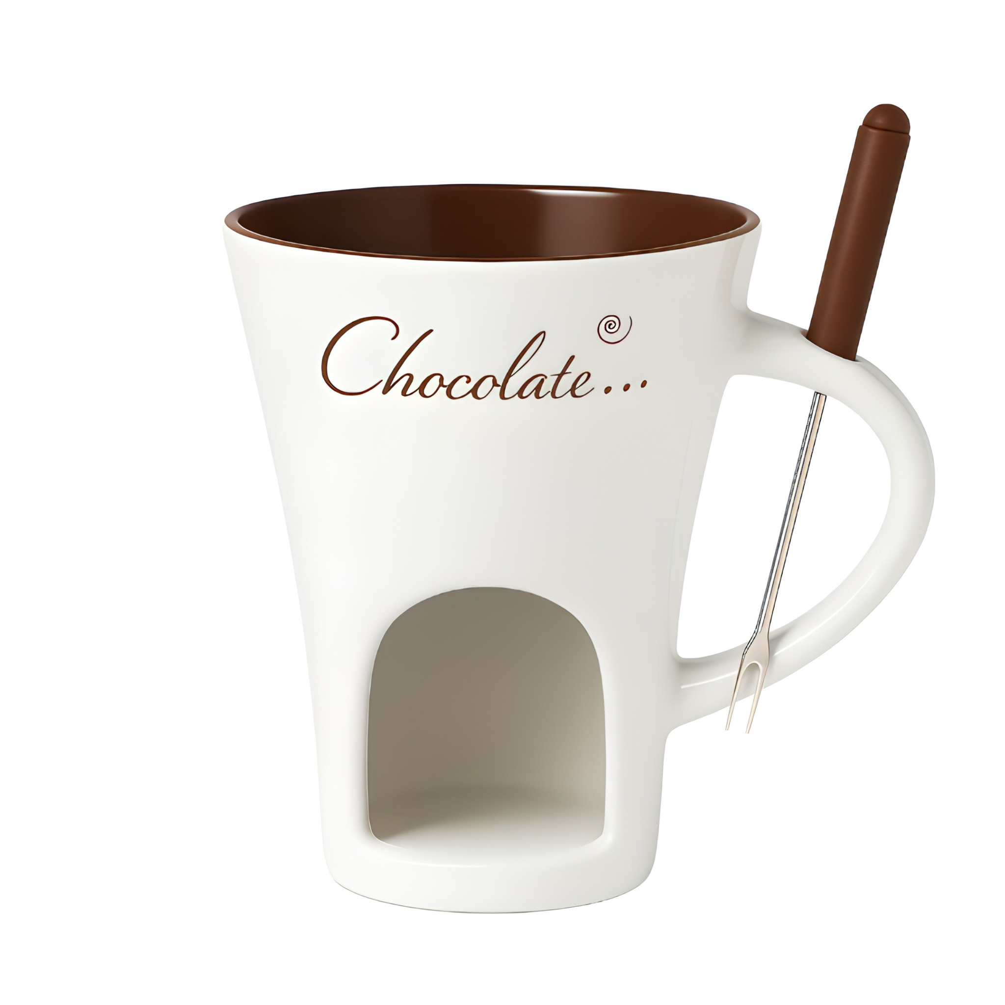 Ceramic Chocolate Fondue Mug — Warm Dessert Moments Without A Big Fondue Set