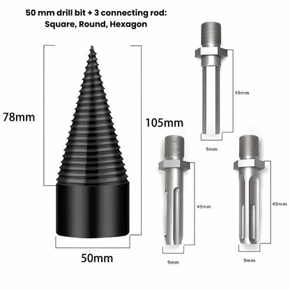 Log Splitter Drill Bit - Split Firewood Faster