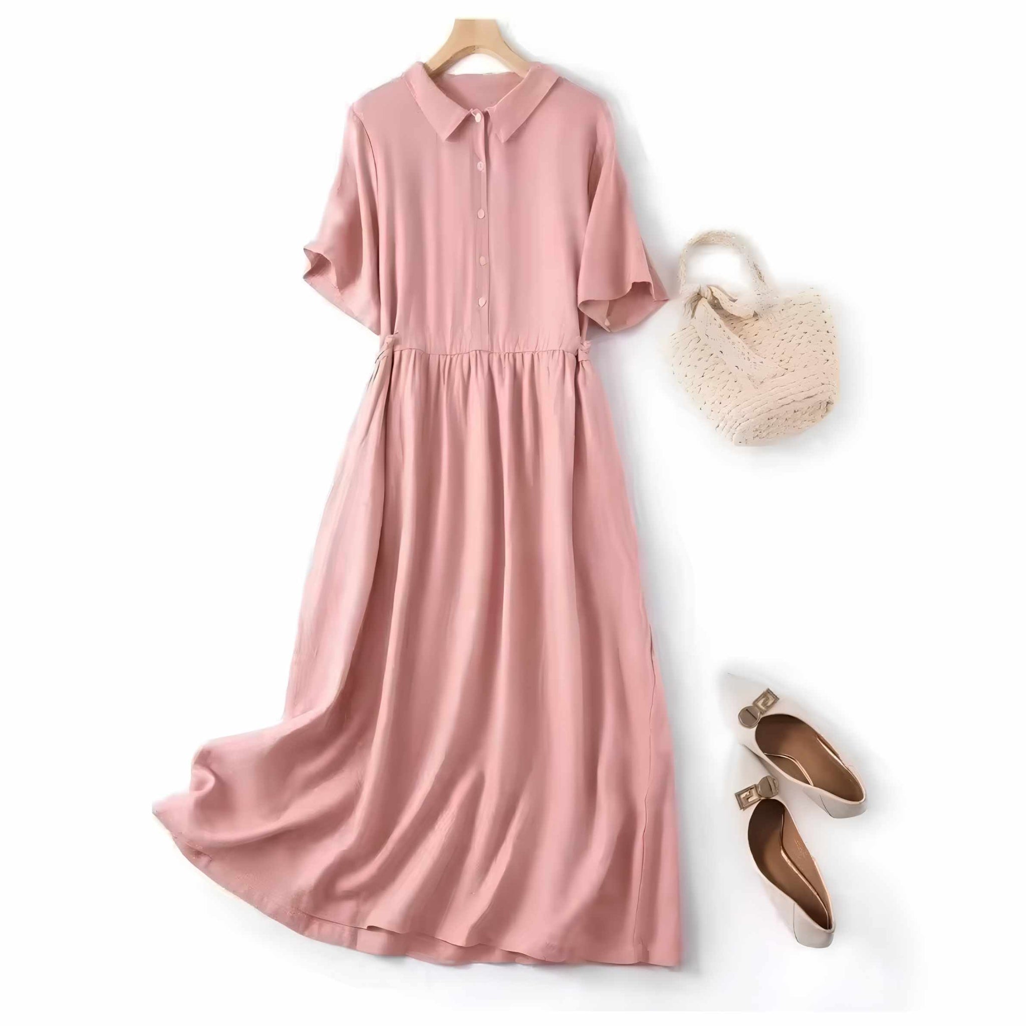 LinenEase Cotton Dress - Breezy Summer Style Without Outfit Stress
