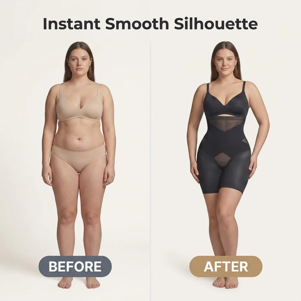 Shapewear Shorts - Defined Silhouette Without Rolling Or Squeezing