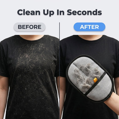 Pet Hair Grooming Glove — Remove Loose Fur Before It Covers Your Home