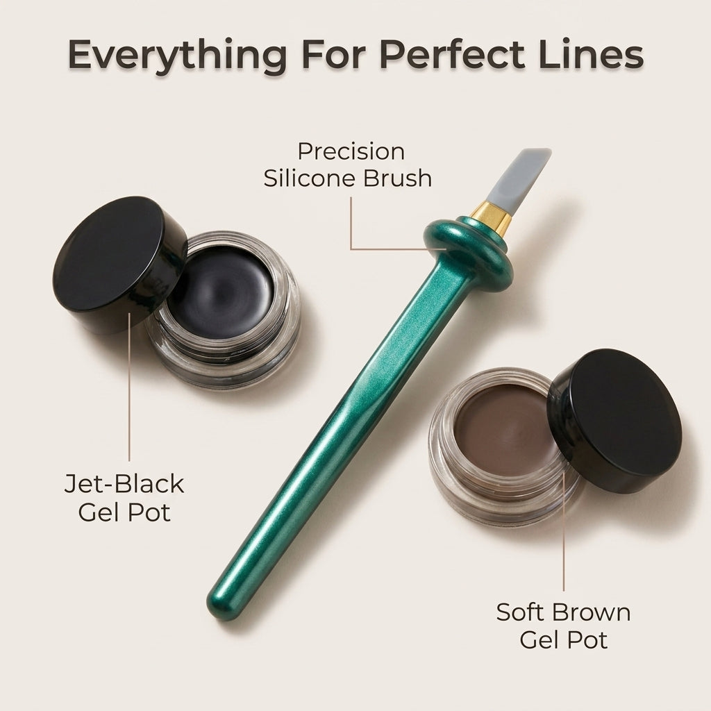 Precision Silicone Eyeliner Tool Set — Clean Wings Without The Struggle