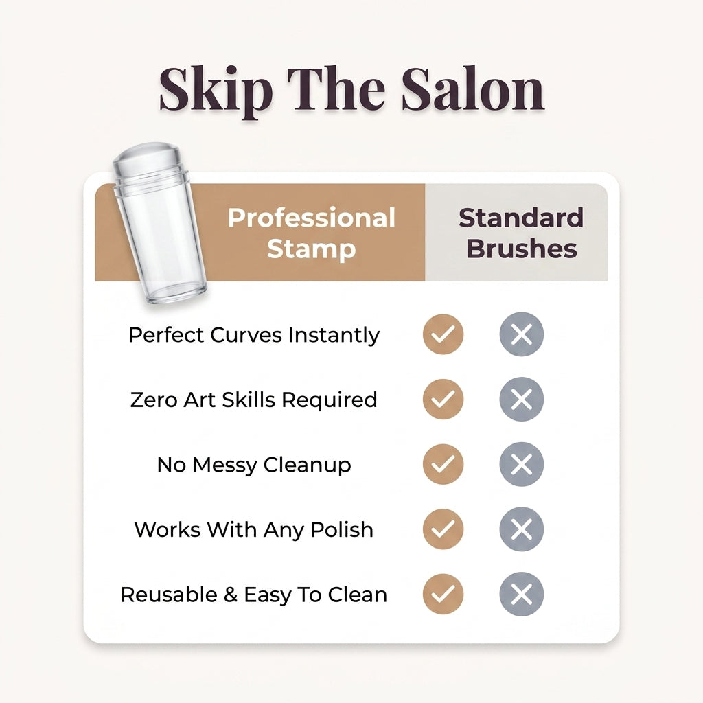 Silicone Nail Stamp — Salon-Style Nail Art Without Shaky Hands