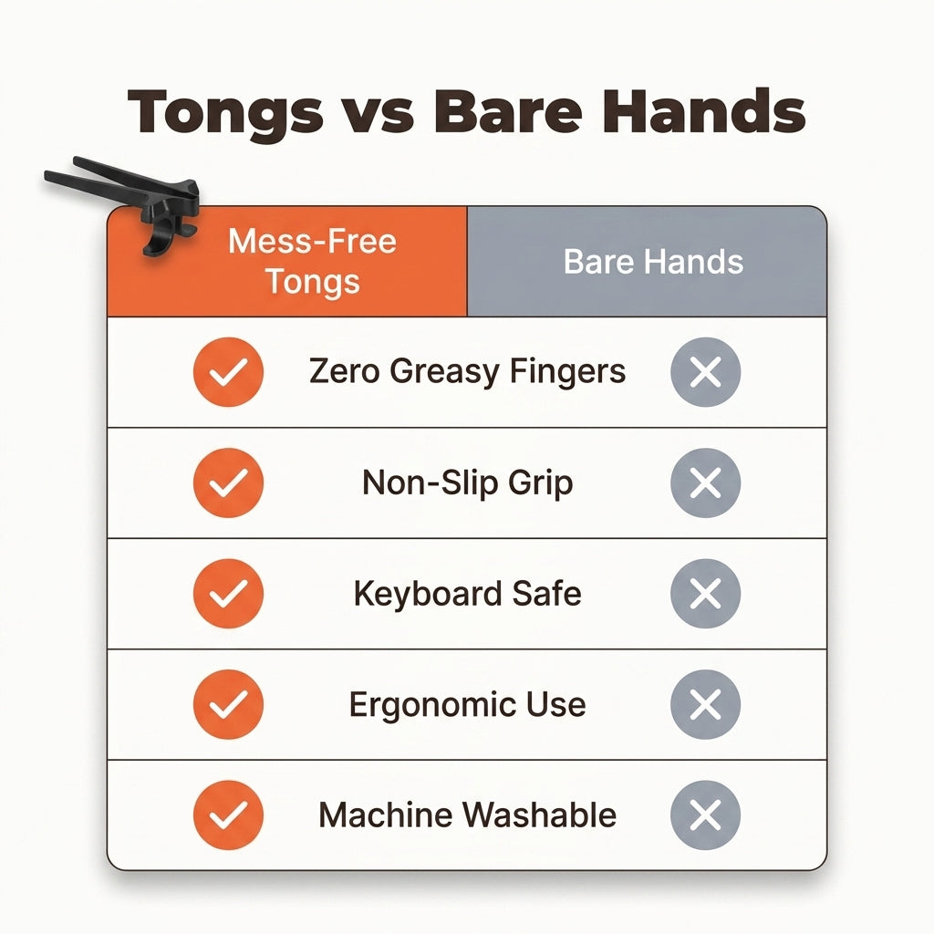Finger Snack Tongs — Snack Without Greasy Fingersx