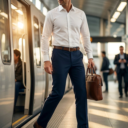 Wrinkle Free Stretch Pants - Breathable and Durable Performance Fabric