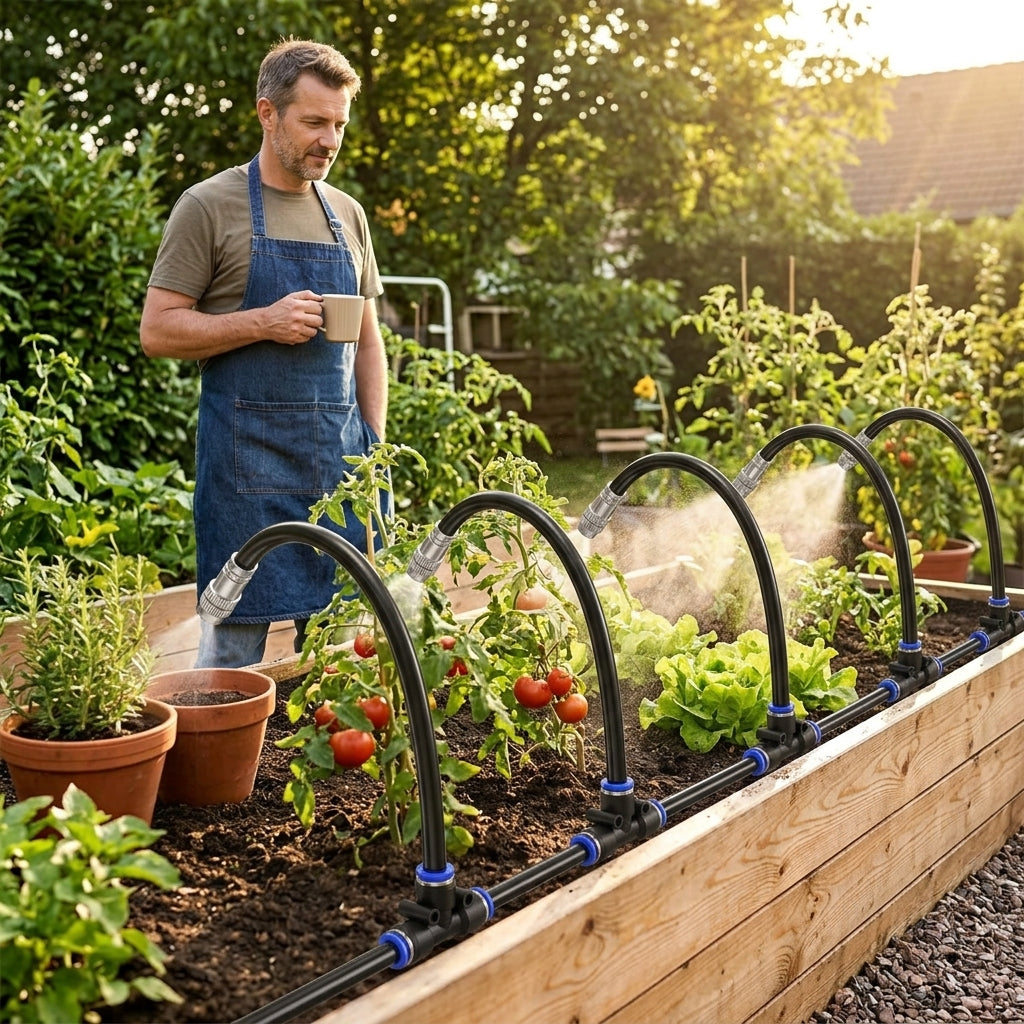 Drip Irrigation Kit — Water Plants Evenly Without Daily Manual Watering