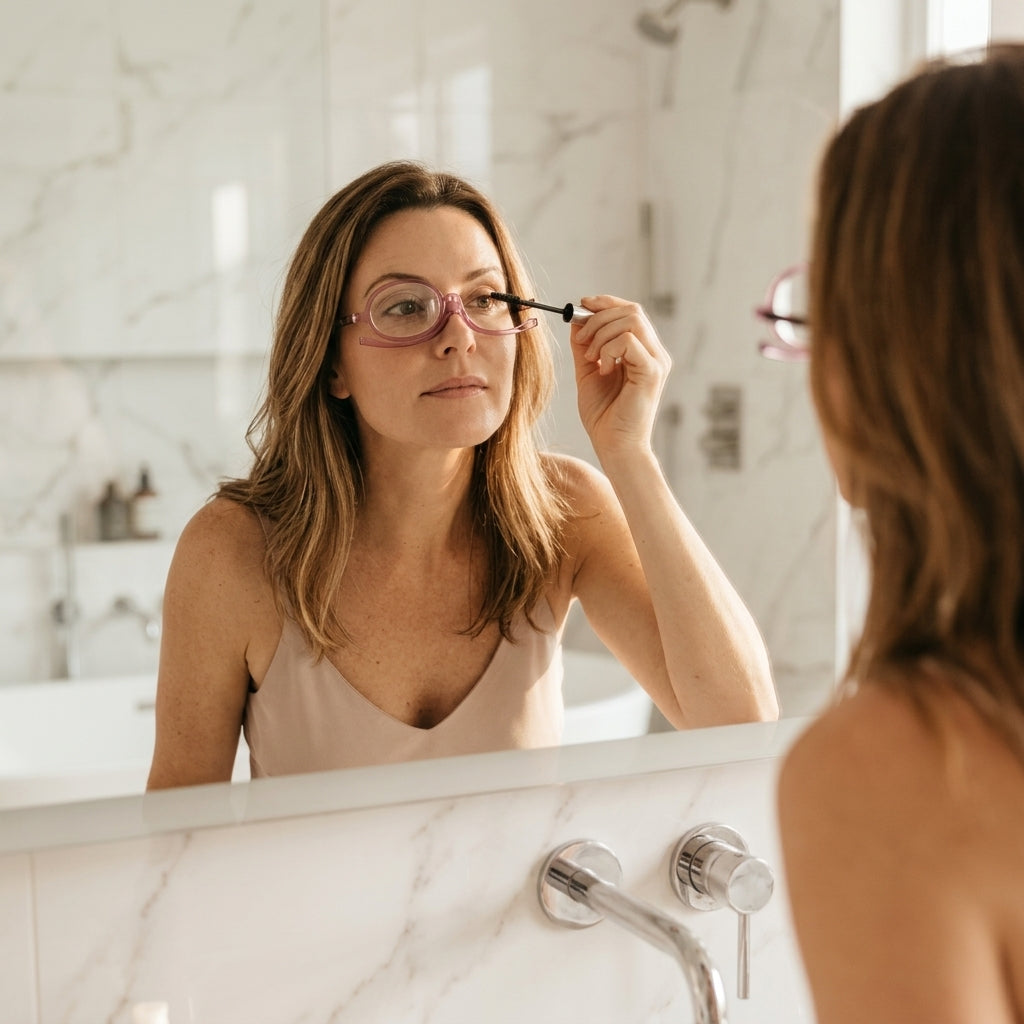 Rotating Makeup Reading Glasses — Apply Makeup Clearly Without Taking Glasses On And Off
