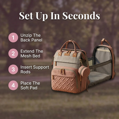 Diaper Bag - Organized and a Safe Place for Baby Anywhere