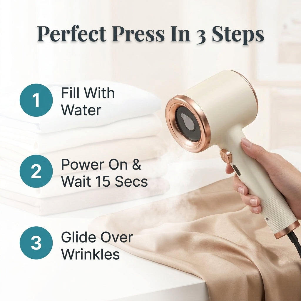 Mini Travel Iron — Wrinkle-Free Clothes Without Bulky Ironing