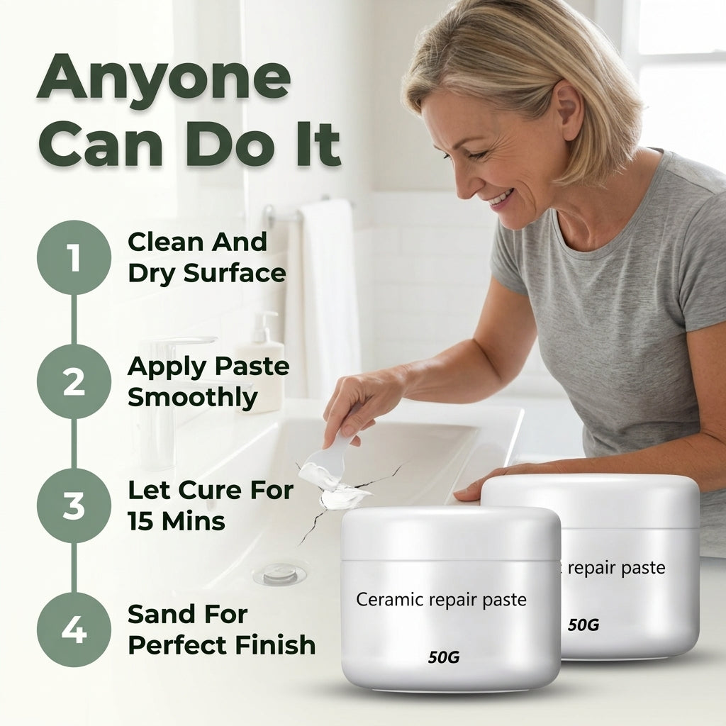 Ceramic Repair Paste - Fix Cracks Without Replacing Surfaces