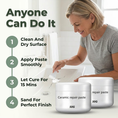 Ceramic Repair Paste - Fix Cracks Without Replacing Surfaces