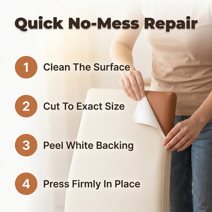 Self-Adhesive Leather Repair Patch — Fix Scratches, Tears & Worn Surfaces Without Replacing Furniture