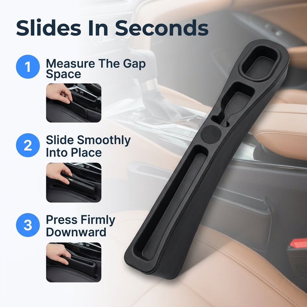 Car Seat Gap Organizer — Extra Storage Without Messy Seat Gaps