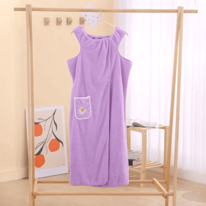 2-in-1 Towel Bathrobe — Dry Off Comfortably Without A Slipping Towel