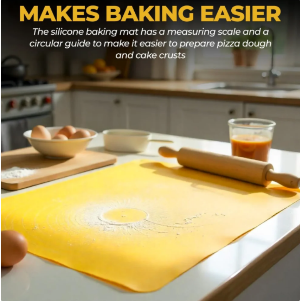 Extra Large Silicone Kitchen Mat — Cleaner Food Prep Without Messy Countertops