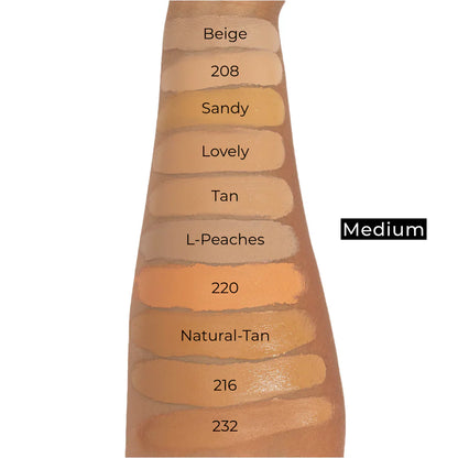 40 Shade Soft Matte Concealer - Even Skin Tone Without Midday Creasing