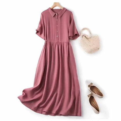 LinenEase Cotton Dress - Breezy Summer Style Without Outfit Stress