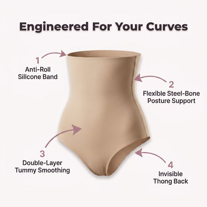 High-Waist Shapewear Thong — Smooth Your Waist Without Visible Lines