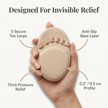 Forefoot Cushion Pads — Wear Heels Longer Without Burning Foot Pressure