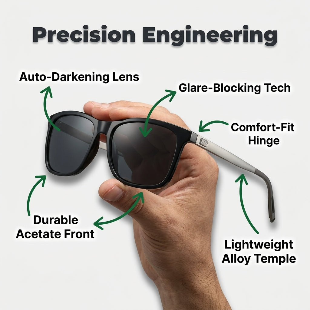 Polarized Photochromic Sunglasses — Clearer Vision Without Harsh Sun Glare