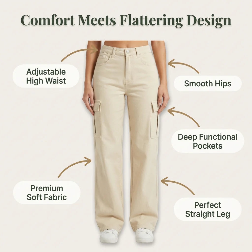 Adjustable Cargo Pants — Flattering Comfort That Shapes Your Figure Instantly